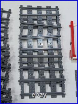 Lego Vintage and Modern Train Parts Tracks Cars Rails Signal Post & Minifigures