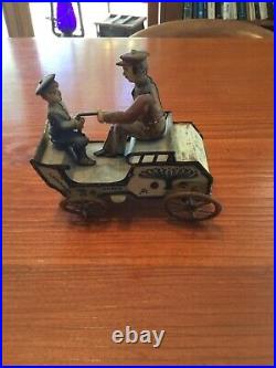 Lehmann Vintage Windup Litho Toy Car NAUGHTY BOY Original PARTS Antique