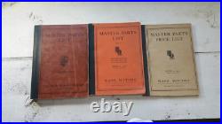 Lot 3 1934 Nash Motors Master Parts Price List 1937 Vtg Antique Cars 1 Catalog