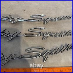 Lot 3 Vtg 1966 1967 Ford Country Squire Quarter Panel Emblem Car Logo Part