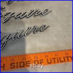 Lot 3 Vtg 1966 1967 Ford Country Squire Quarter Panel Emblem Car Logo Part
