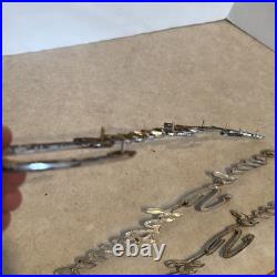 Lot 3 Vtg 1966 1967 Ford Country Squire Quarter Panel Emblem Car Logo Part