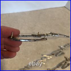 Lot 3 Vtg 1966 1967 Ford Country Squire Quarter Panel Emblem Car Logo Part