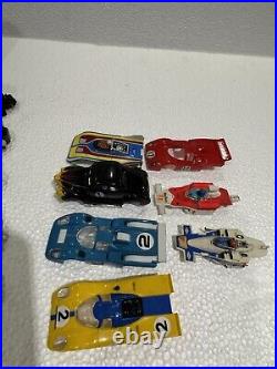 Lot Of 7 Vintage AFX Aurora Slot Cars Bodys & Parts