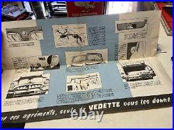 Lot Vintage Original 1950s Ford Vedette Car Dealer SALES BROCHURE Catalog French