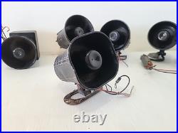 Lot of (6) Vintage Car Alarm Horns Sirens Security System Old Automotive Parts