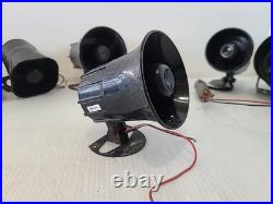 Lot of (6) Vintage Car Alarm Horns Sirens Security System Old Automotive Parts