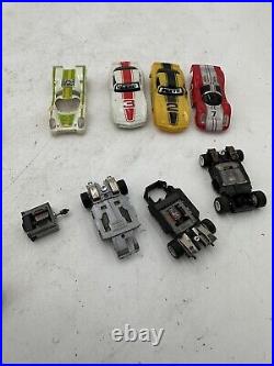 Lot of Vintage 1980s Slot Cars 3 Tyco Cars Complete 4 Shells Plus Parts