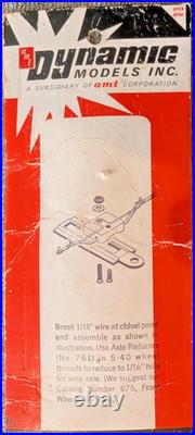 Lot of Vintage Dynamic 1960s 1/24 Slot Car Chassis Parts & Mabuchi 26D Motor