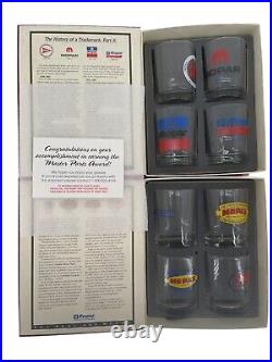 MOPAR Vintage LOGO Passenger Car Parts List 8 Glasses VOL. 1, Vol. 2