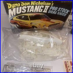 MPC Dyno Don Nicholson's Mustang II Pro Stock Drag Racer 1/25 Sealed parts