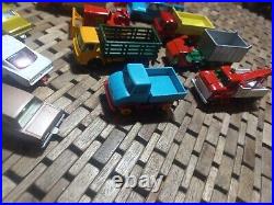 Matchbox Lesney lot of 20 vintage cars & trucks 5o's 60's & 70's 4 parts & Such