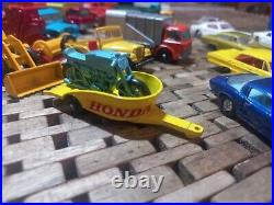 Matchbox Lesney lot of 20 vintage cars & trucks 5o's 60's & 70's 4 parts & Such