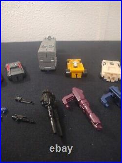 Menasor Stunticons Transformers Takara Hasbro Original Vintage Parts Lot 1986