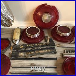 Mid 1950s OEM Car Parts Lot 20 Lights Wipers Chevy Ford Cadillac Victoria GM Mid 1950s OEM Car Parts Lot 20 Lights Wipers Chevy Ford Cadillac Victoria GM
