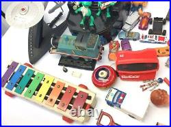Mixed Vintage Lot Toys Figures Parts View Master Star Trek Phone Frog Band Cars