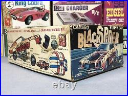 Mpc 1974 Chevy Camaro Black Spider Funny Car Kit#1-2708 1/25 Builder Parts Kit
