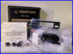 NOS NIPPON FS-120 CAR STERIO MINT IN BOX W PARTS 1970-1980'S RARE FIND Vintage