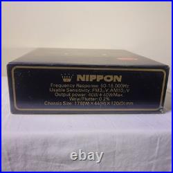 NOS NIPPON FS-120 CAR STERIO MINT IN BOX W PARTS 1970-1980'S RARE FIND Vintage