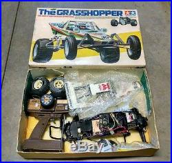 NOS Vintage 1984 Tamiya Grasshopper R/C Car 1/10th NO. 5843 OG Box Radio Extra's