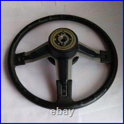 Nissan Auster Vintage 80's Steering Wheel Car Auto Parts Black 59cm from Japan
