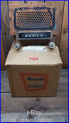 Nos In Box 1951 52 Chevrolet Car Radio Bel Air Convertible New Old Stock Vtg Old