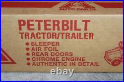 Nos Vintage 1985 Ertl Peterbilt Big A Auto Parts Tractor Trailer Metal Truck Box