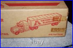 Nos Vintage 1985 Ertl Peterbilt Big A Auto Parts Tractor Trailer Metal Truck Box