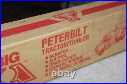 Nos Vintage 1985 Ertl Peterbilt Big A Auto Parts Tractor Trailer Metal Truck Box