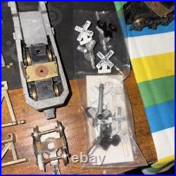 O-Scale Vintage Toy Trains HUGE LOT- Box Cars/Engine/Parts/Wire/Plates