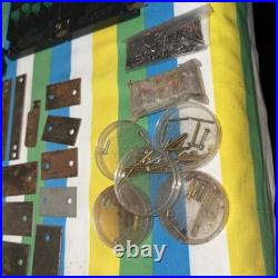 O-Scale Vintage Toy Trains HUGE LOT- Box Cars/Engine/Parts/Wire/Plates