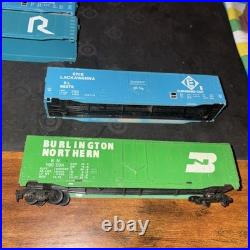 O-Scale Vintage Toy Trains HUGE LOT- Box Cars/Engine/Parts/Wire/Plates