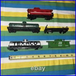 O-Scale Vintage Toy Trains HUGE LOT- Box Cars/Engine/Parts/Wire/Plates