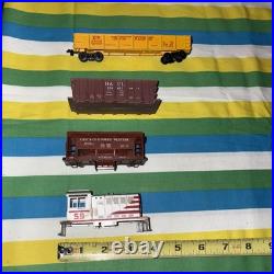 O-Scale Vintage Toy Trains HUGE LOT- Box Cars/Engine/Parts/Wire/Plates