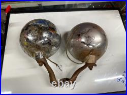 OLD PAIR Vintage BLC 5-3/4 Flat Back Fog Lamps Lights Auto Car Parts or Repair