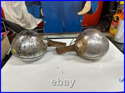 OLD PAIR Vintage BLC 5-3/4 Flat Back Fog Lamps Lights Auto Car Parts or Repair