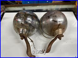 OLD PAIR Vintage BLC 5-3/4 Flat Back Fog Lamps Lights Auto Car Parts or Repair
