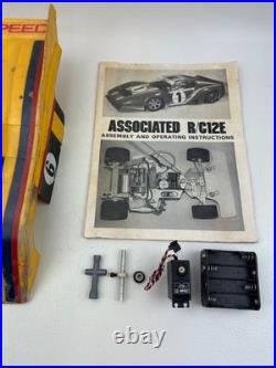 ORIGINAL VINTAGE ASSOCIATED RC12E ONROAD PAN CAR 1/12 SCALE Parts ONLY With Box