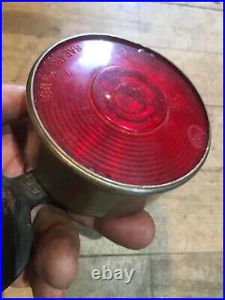 Original 1910-20 Early Brass Car Tail Light for Parts/Restoration OEM Auto