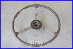 Original 1937 Chevrolet Master Banjo Steering Wheel Accessory Part Factory GM
