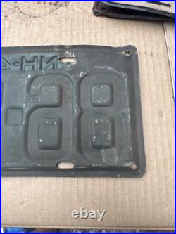 Original 1942-43 New Hampshire Car Truck License Plate Vintage Classic Rare Part