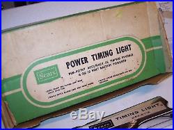 Original 60s SEARS Power Timing light Chrome engine tune-up tester vintage unit