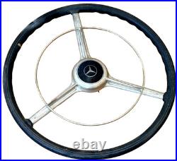 Original Mercedes Benz 170V Steering Wheel Assembly Horn Classic Car Vtg Parts
