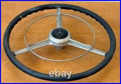 Original Mercedes Benz 170V Steering Wheel Assembly Horn Classic Car Vtg Parts