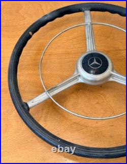 Original Mercedes Benz 170V Steering Wheel Assembly Horn Classic Car Vtg Parts