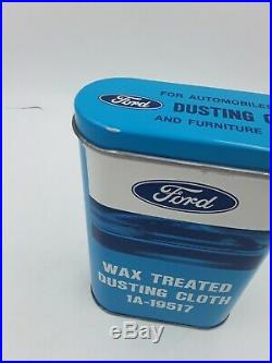 Original NOS Ford Motor Automobile can dust kit accessory Vintage parts Box Tin