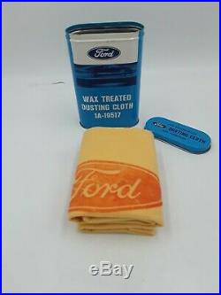 Original NOS Ford Motor Automobile can dust kit accessory Vintage parts box tin