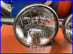 PAIR Vintage TELEOPTIC FOG KING 6V Light Lamp Parts Car Truck Hot Rat Rod OLD