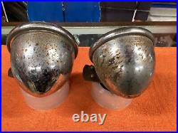 PAIR Vintage TELEOPTIC FOG KING 6V Light Lamp Parts Car Truck Hot Rat Rod OLD