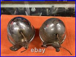 PAIR Vintage TELEOPTIC FOG KING 6V Light Lamp Parts Car Truck Hot Rat Rod OLD